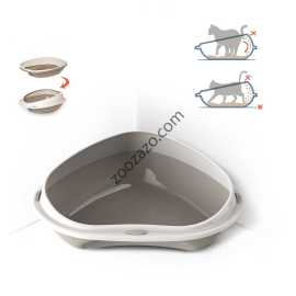 Тоалетна ъглова SHUTTLE CORNER 49 x 40 x 17.5 см. - Georplast